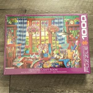 New, eurographics 100 piece puzzle. Sealed in box, Quilting Craft Room.